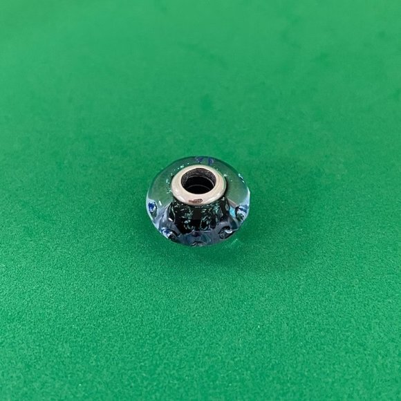 Pandora Wavy Dark Blue Murano Glass Ocean Charm - Picture 4 of 5